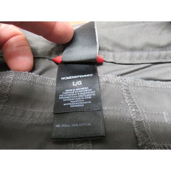 Womens The North Face Andesite Pant Size L Gray Hiking Zip Off Convertable Short - Picture 8 of 10